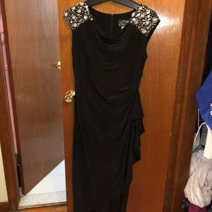 Black and Silver Gown